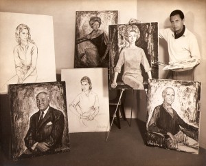 1960 - Alejo Vidal-Quadras e retratos pintados por ele